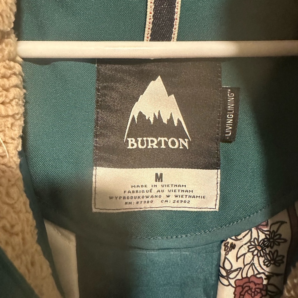 Burton Women's Burton Prowess Teal Jacket size M - Picture 3 of 3
